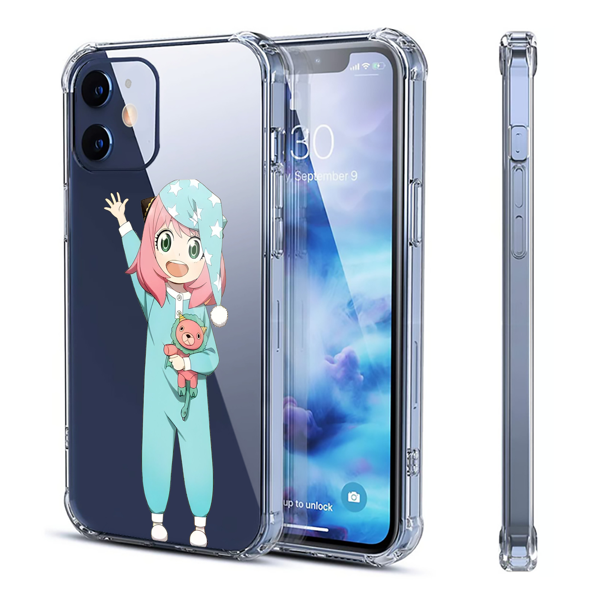 （画像用） SPY×FAMILY间谍家家酒 【iPhone 12シリーズ対応】透明スマホケース（クリアソフトケース）